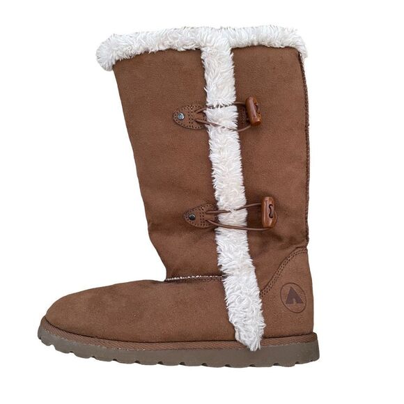 Airwalk ~ Kids Suede Tan Boots ~ size 2 - Picture 7 of 12